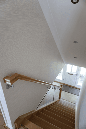 New oak and glass staircase example 2