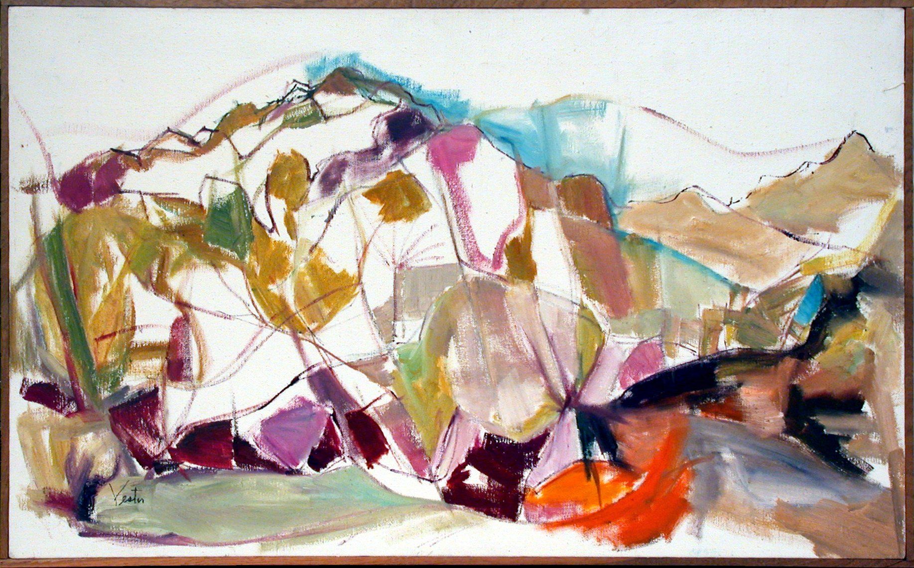 desert-scape paiting