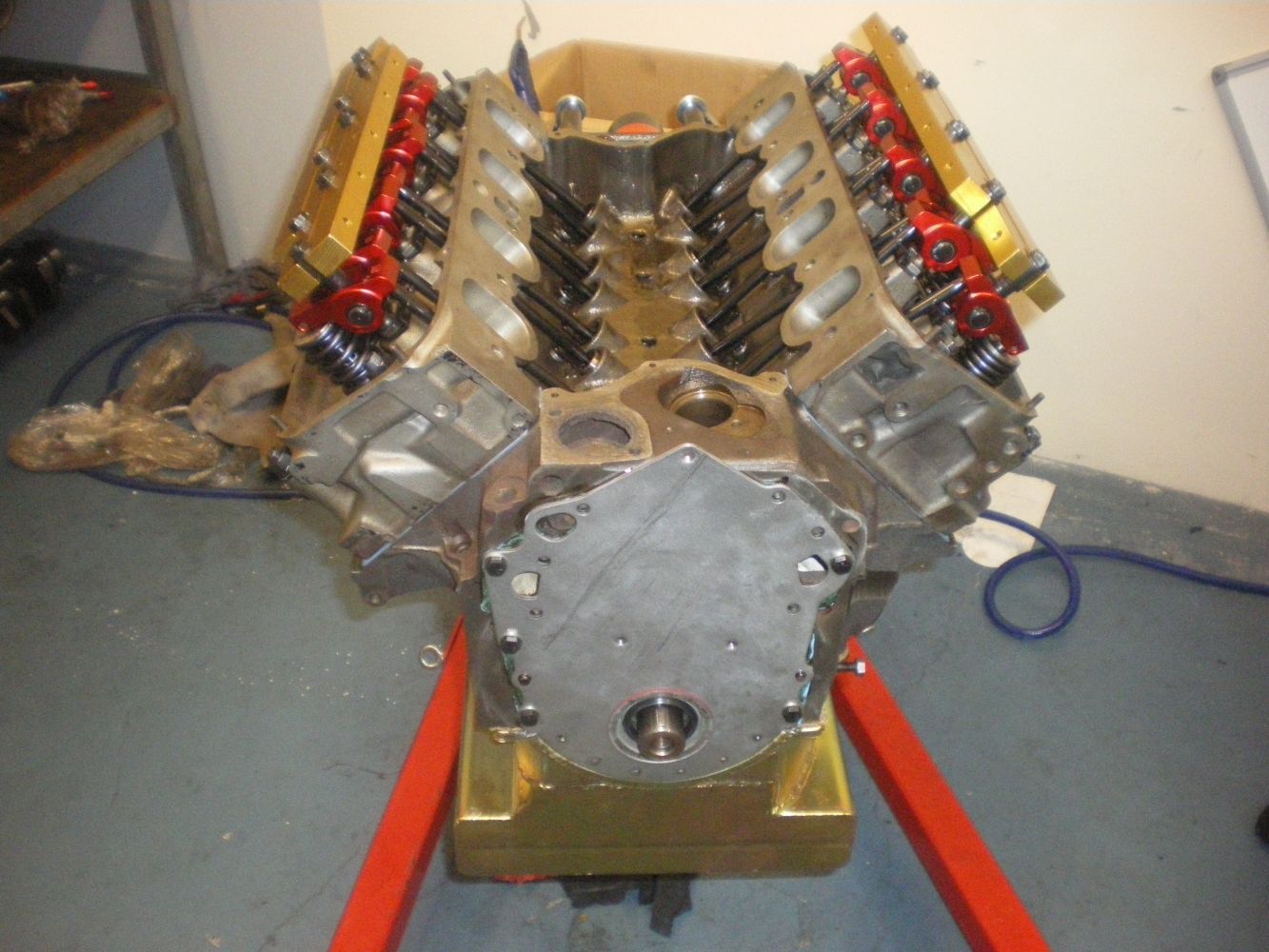 A Large Engine Is Sitting on A Stand in A Room — Ormeau, QLD — A.C.E.R.S