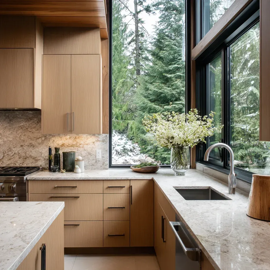 Modern Vancouver kitchen remodeling project with custom island extension, quartz surfaces, LED strip lighting, and integrated appliance installation.
Professional kitchen renovation Vancouver featuring granite countertops, engineered hardwood flooring, contemporary cabinetry, and open layout optimization.
Vancouver BC kitchen remodeling services with marble backsplash installation, quartz countertop replacement, and custom storage cabinetry solutions.
Affordable kitchen remodeling Vancouver BC including laminate countertop upgrade, cabinet refacing, backsplash tile installation, and vinyl flooring replacement.