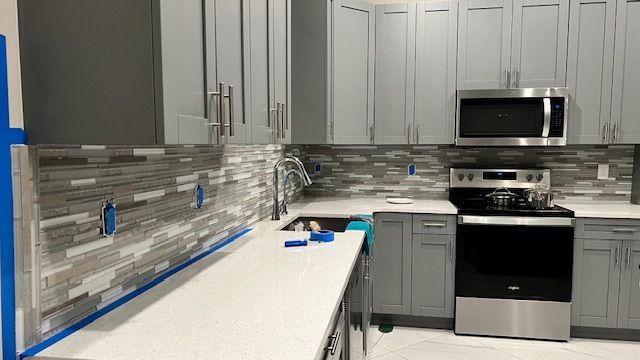 Kitchen backsplash tile installation and handyman services in Lehigh Acres Florida