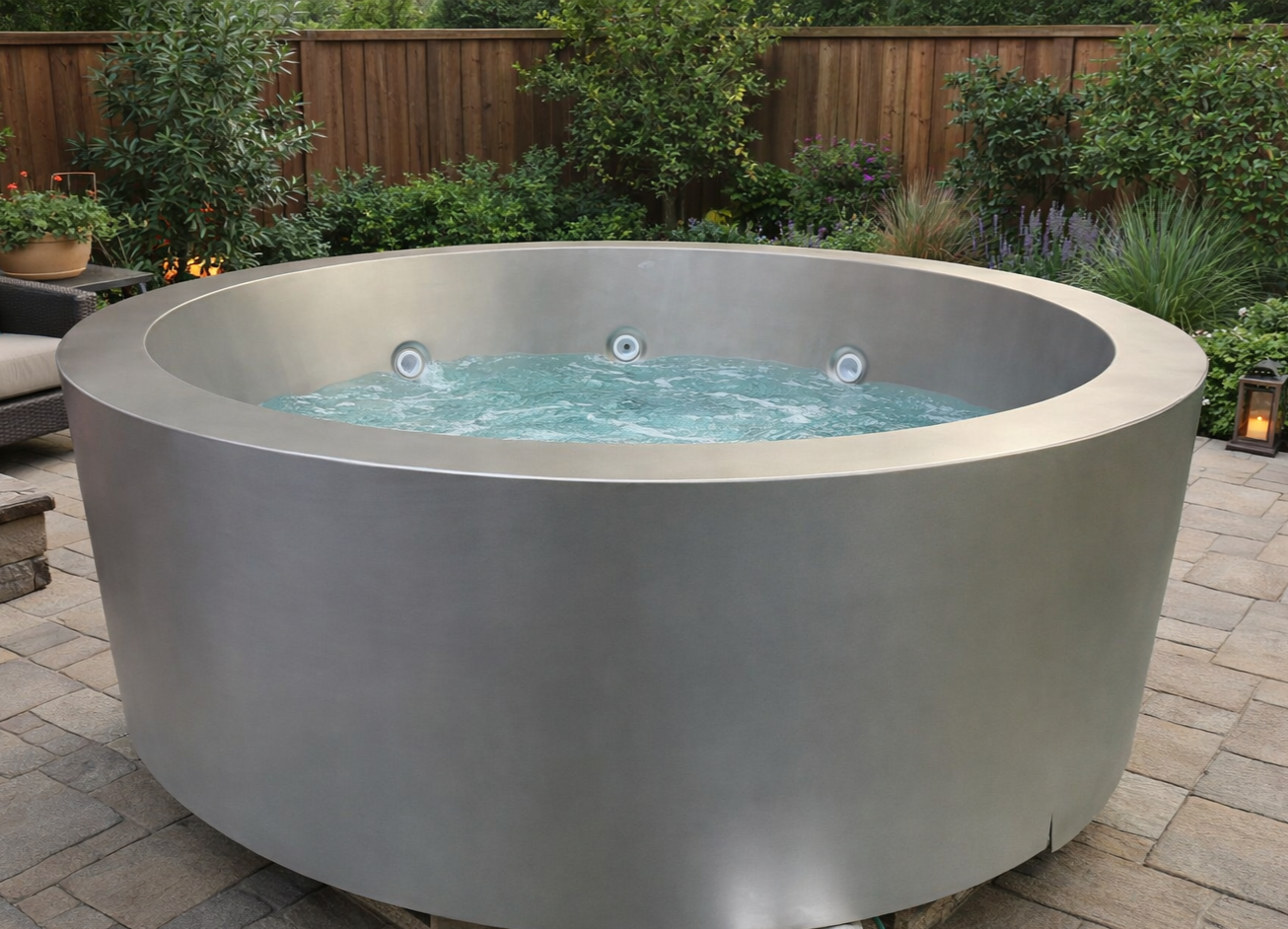 Stainless steel hot tub, Canada, USA 