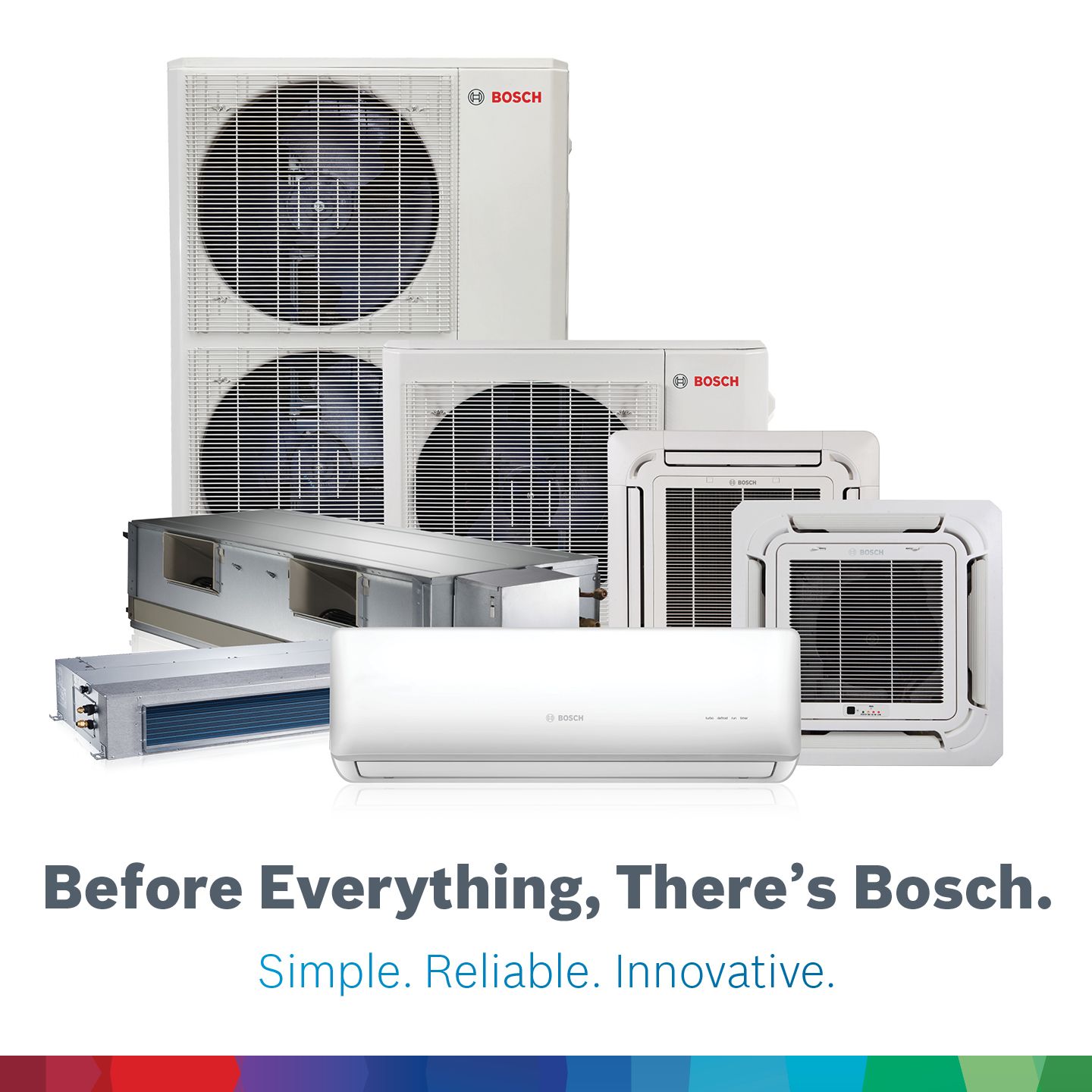 There are many different types of air conditioners from bosch.