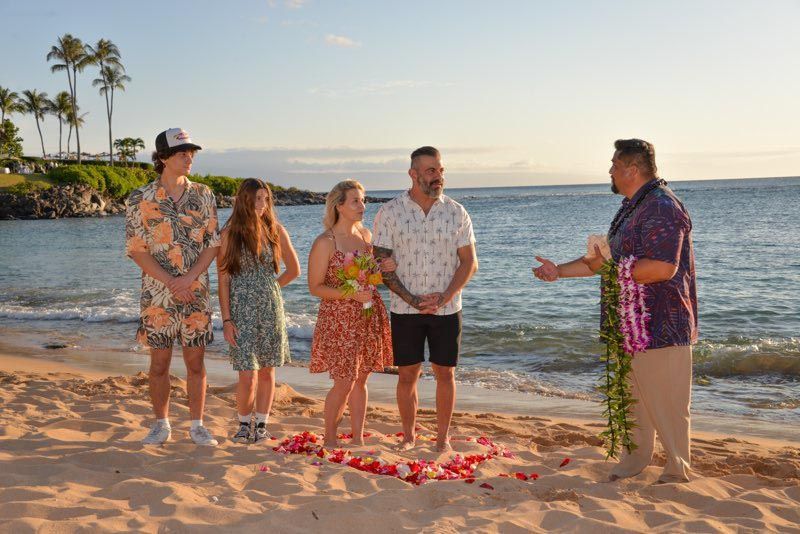 group of people on beach