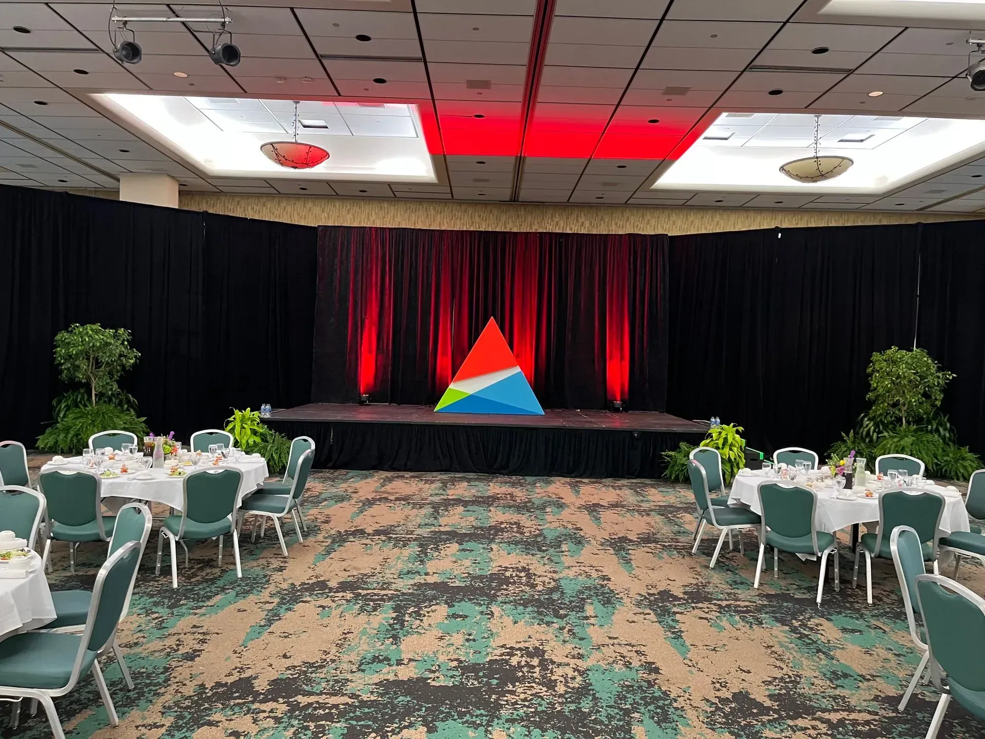 Floral decor at special event.