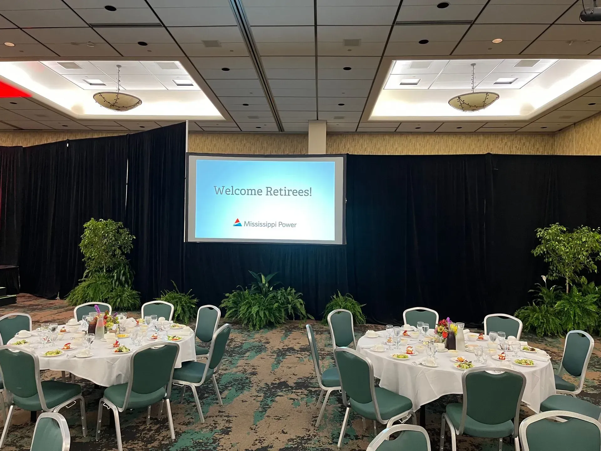 Floral decor at special event.