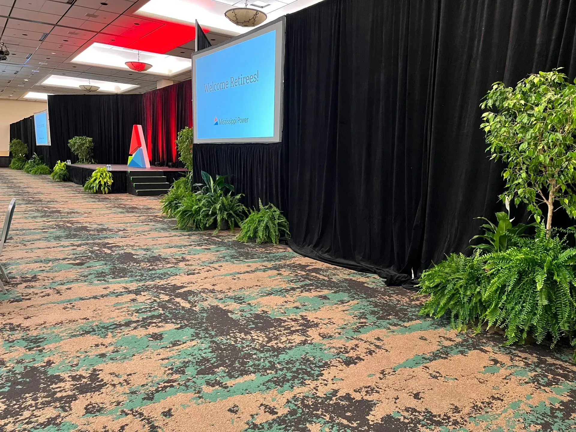 Floral decor at special event.