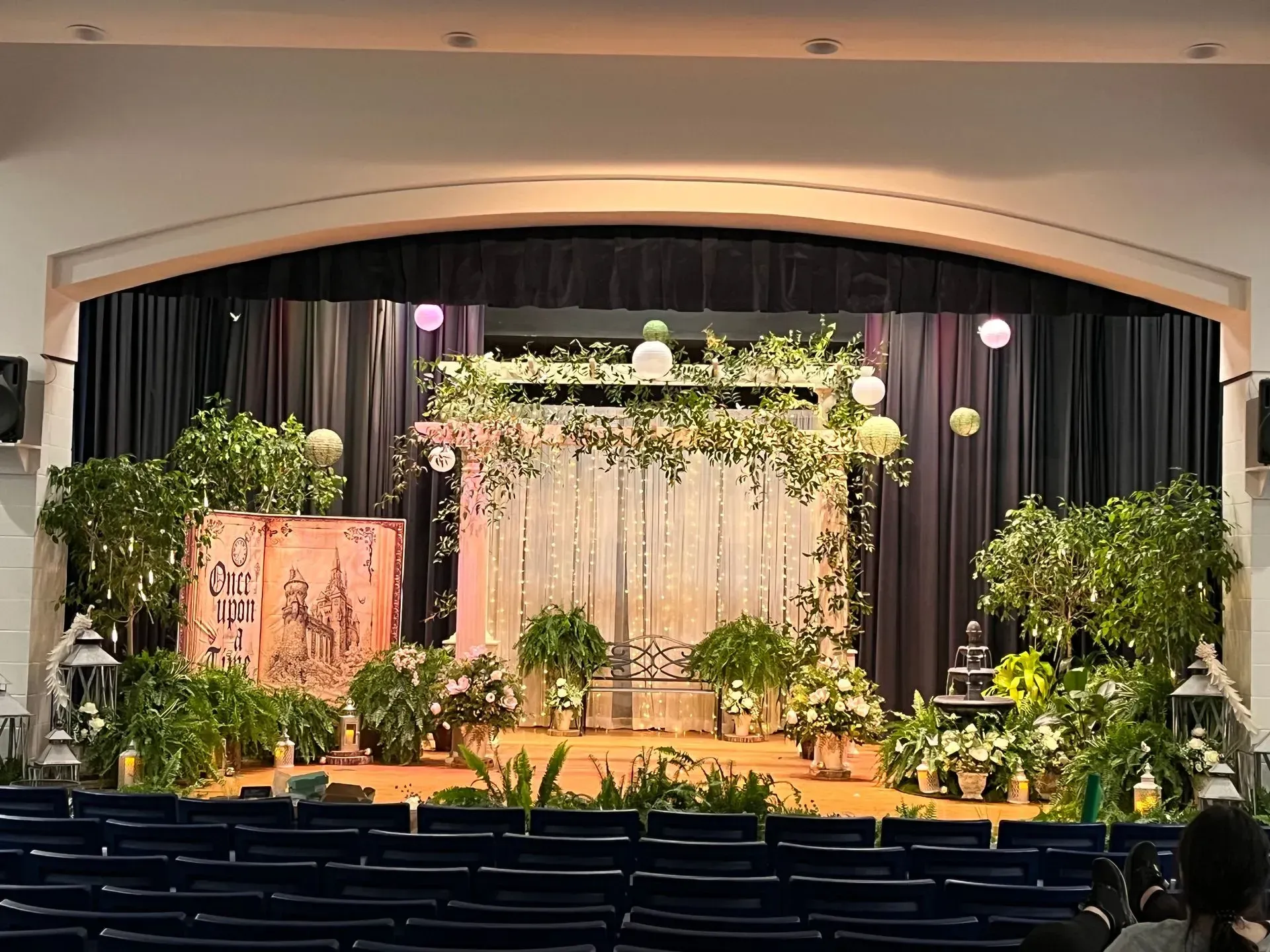 Floral decor at special event.