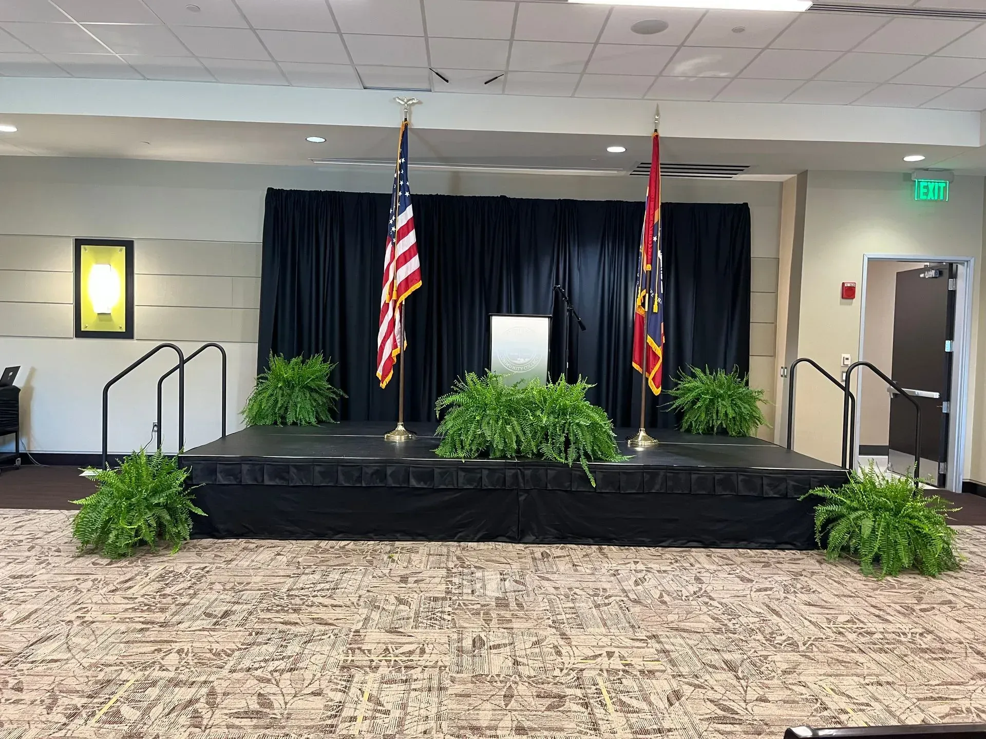 Floral decor at special event.