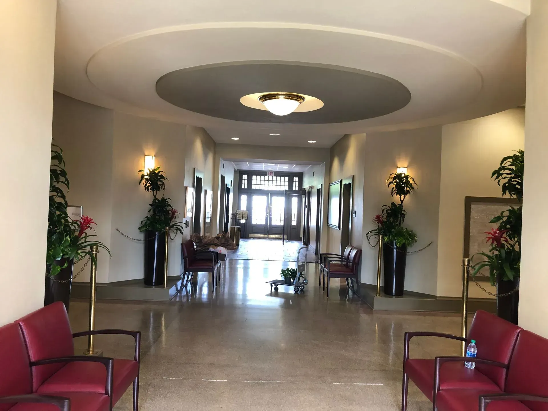 floral decor at wedding venue