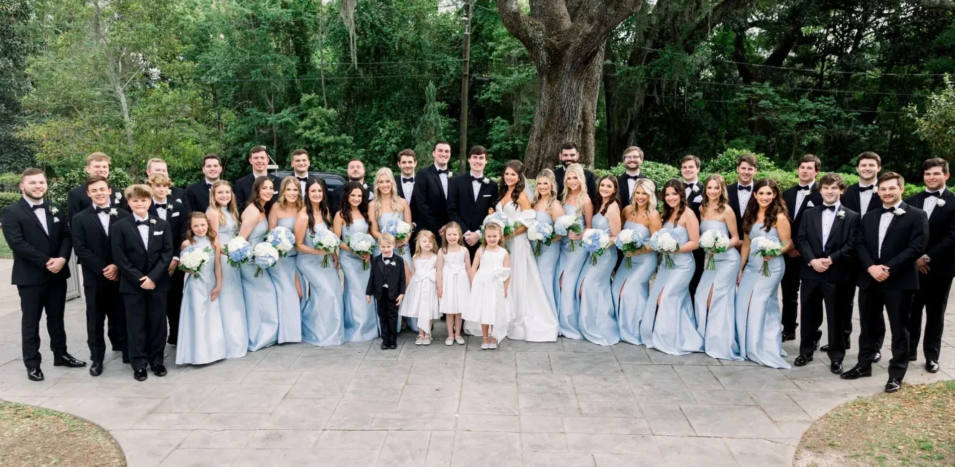 Group wedding photo
