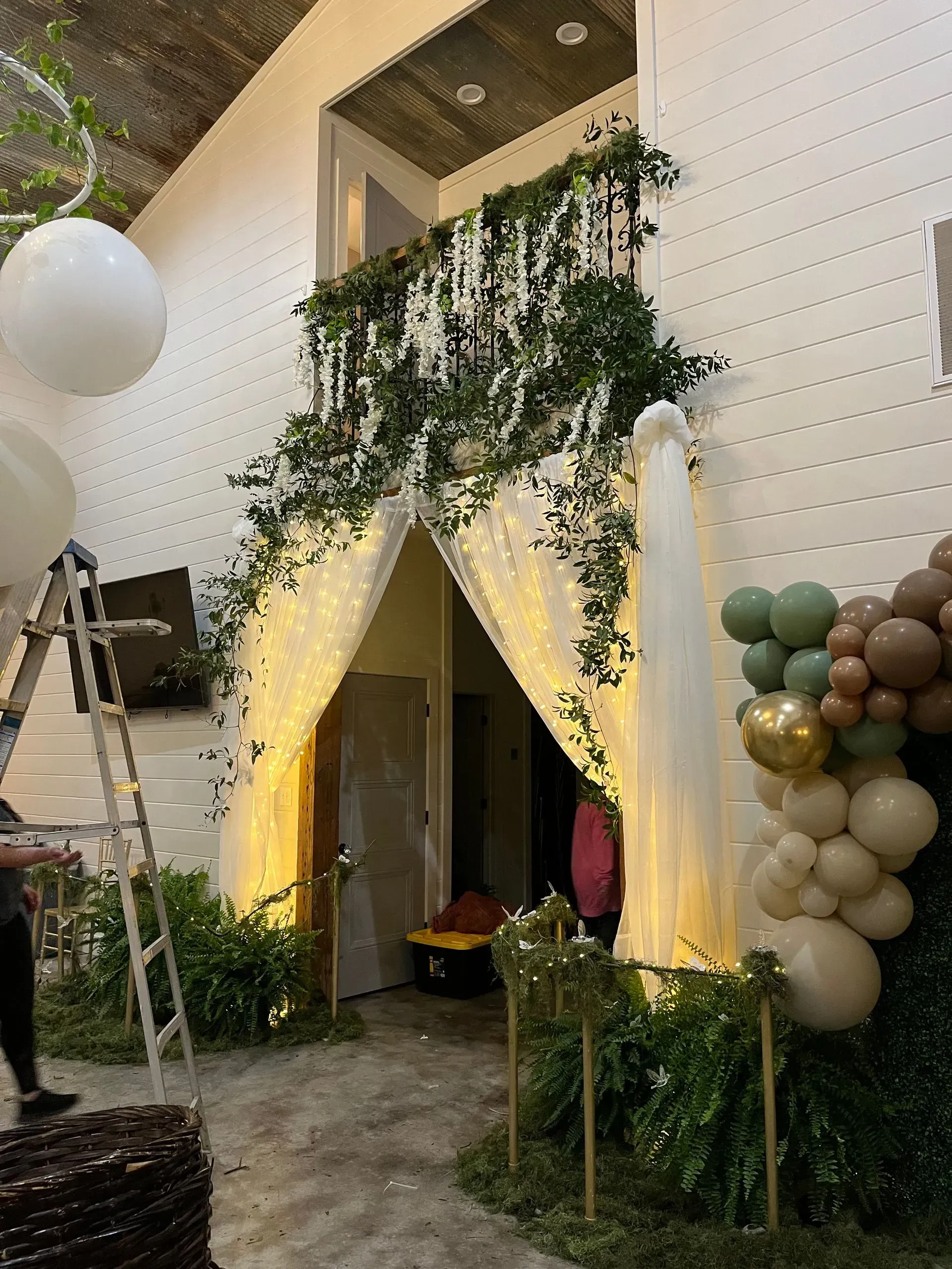 Floral decor at special event.