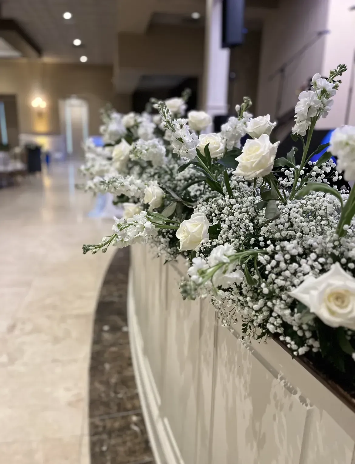 Floral decor on table