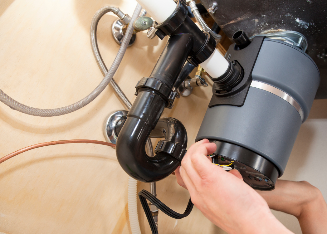 garbage disposal under kitchen sink