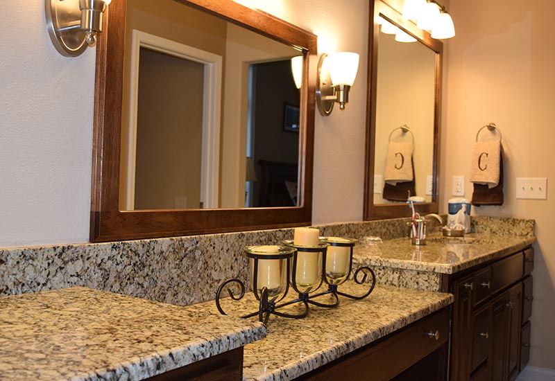 bathroom remodel marble vanity central KY