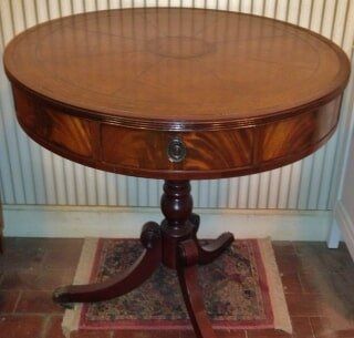 Beacon Hill Co. Round Lamp Table with Leather Top - Furniture for sale in Waltham, MA