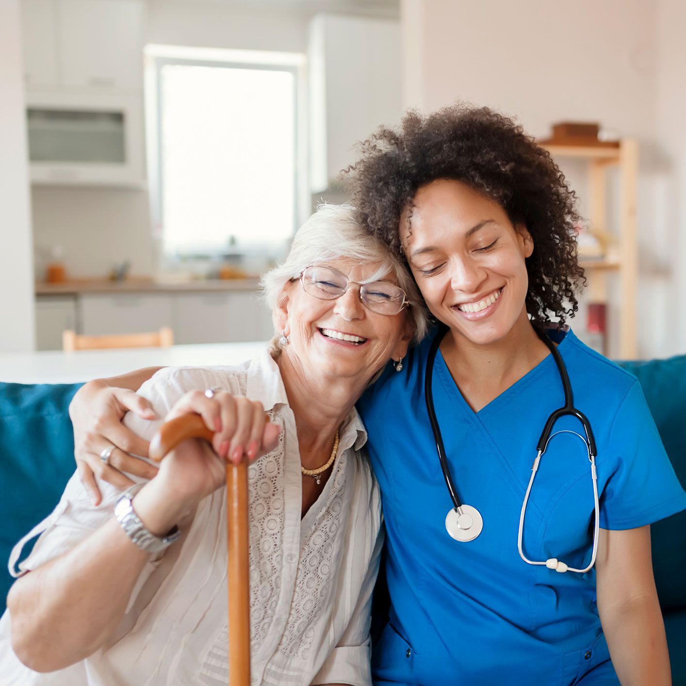 Nurse Checking the Senior Woman — Brooklyn, NY — Tradition Homecare