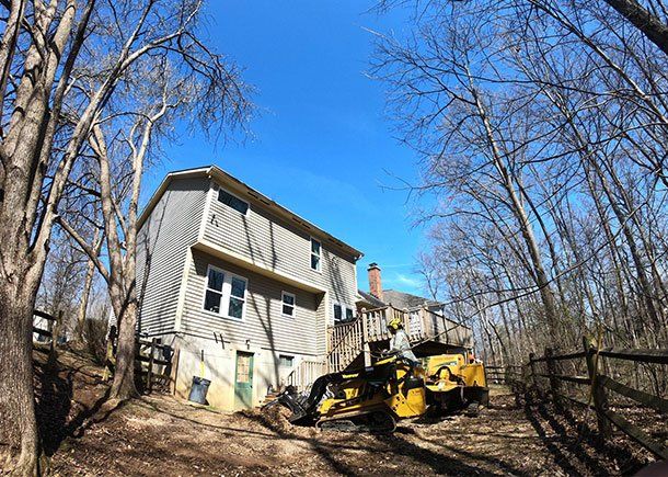 Clearing Land Around House — Middletown, OH — B & G Tree Service