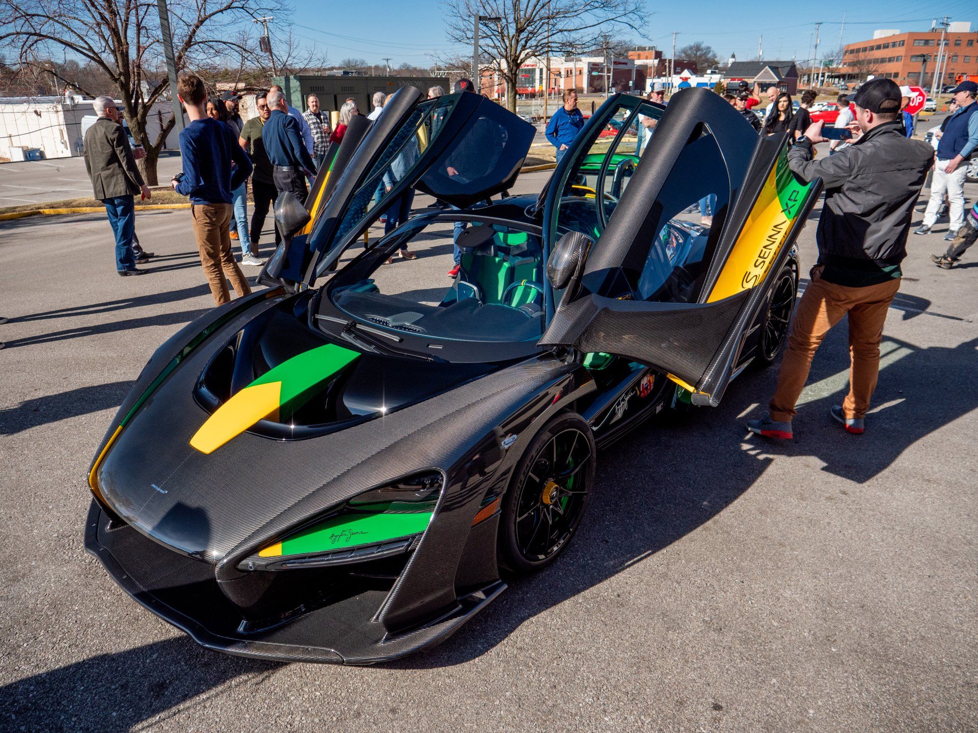 Ralph Williams with Glossy working on a Mclaren Senna XP1 during a St. Louis event