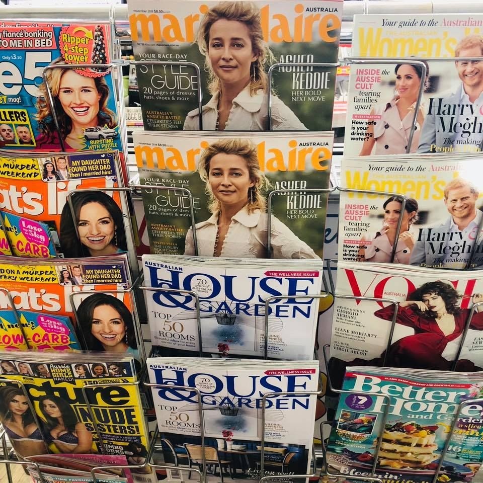 A display of magazines including house and garden — Smith Street Supermarket In Darwin City, NT 