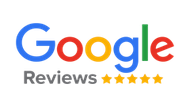 The google reviews logo is shown on a white background.