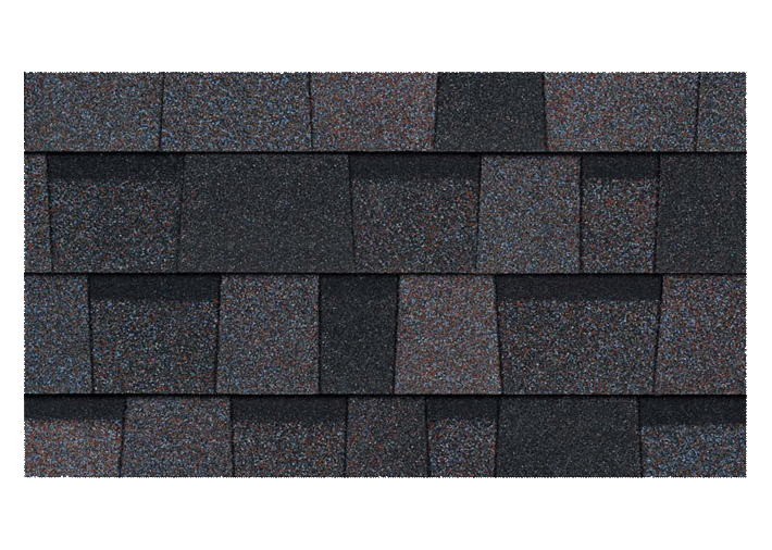 A close up of a row of shingles on a roof.