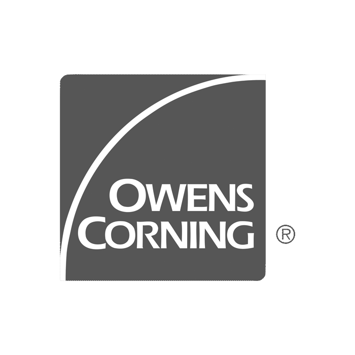 A black and white logo for owens corning.