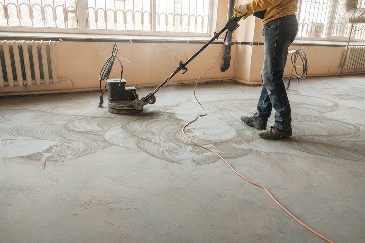 Grinding of concrete floor