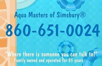 Aqua Masters Of Simsbury Calling Card — Pool Maintenance in Simsbury, CT