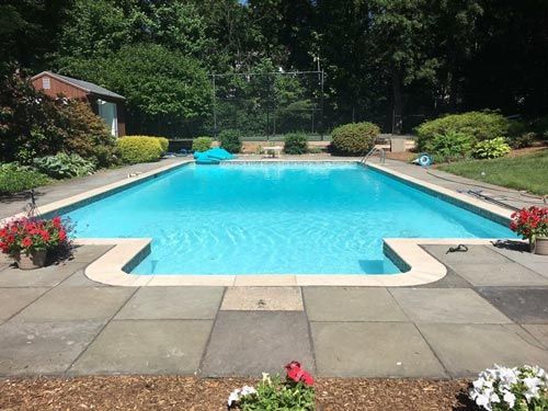 Residential Backyard Pool — Pool Maintenance in Simsbury, CT