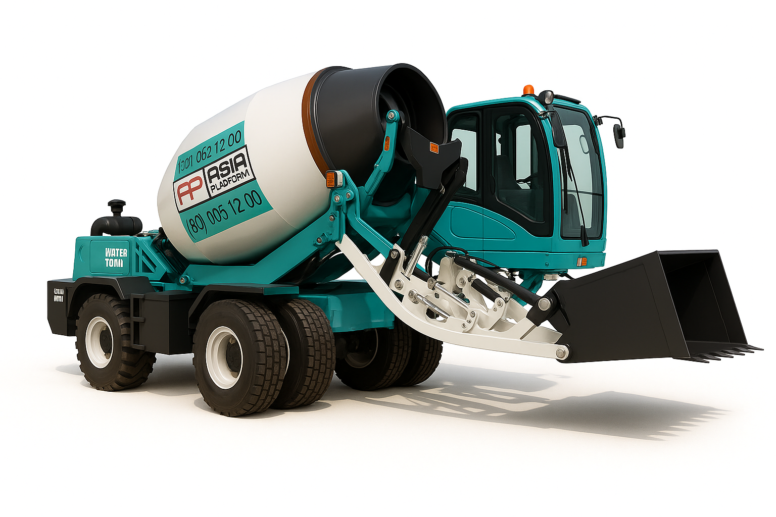 Vibranium Machinery self-loading concrete mixer in Dubai UAE