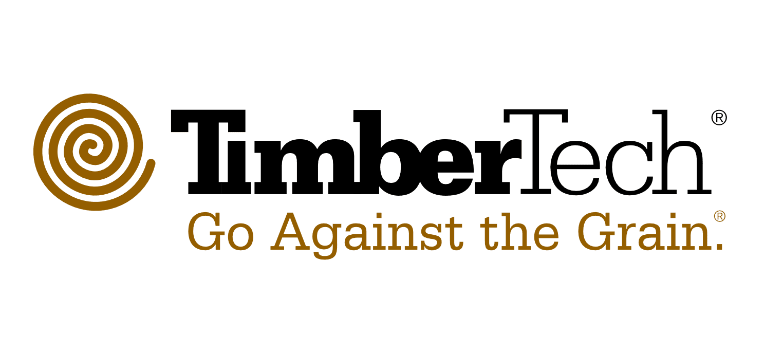 Timbertech go against the grain logo on a white background
