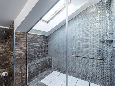 Frameless Shower Door in Buffalo, NY Bathroom