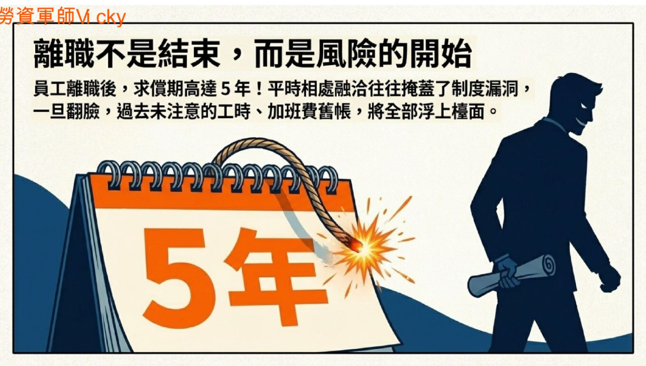 工作規則多年未更新,可能讓制度跟不上公司成長