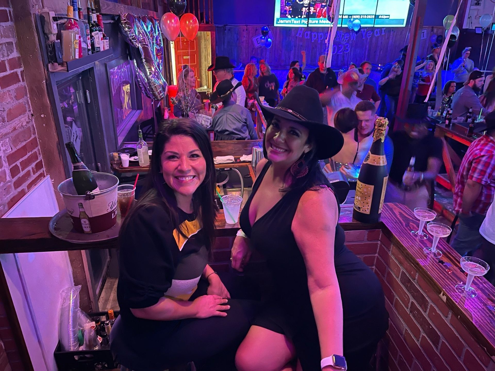Two Smiling Women — Galveston, TX — Buckshot Saloon