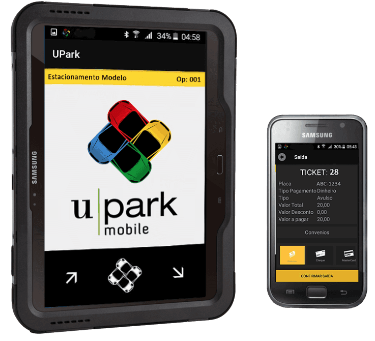 UPARK Mobile - Solução Mobile para Tablets ou Celulares Android.