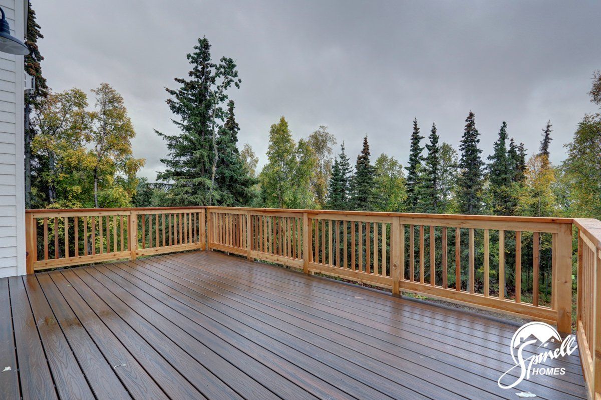 Spinell Homes | New Custom Homes | Anchorage Alaska | Outdoor Space | Backyard | Front Lawn | Wooden Deck | Patio
