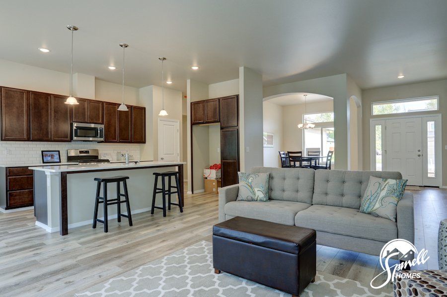 Spinell Homes | New Custom Homes | Anchorage Alaska | Living Area | Dinning Room | Dinning Combo |