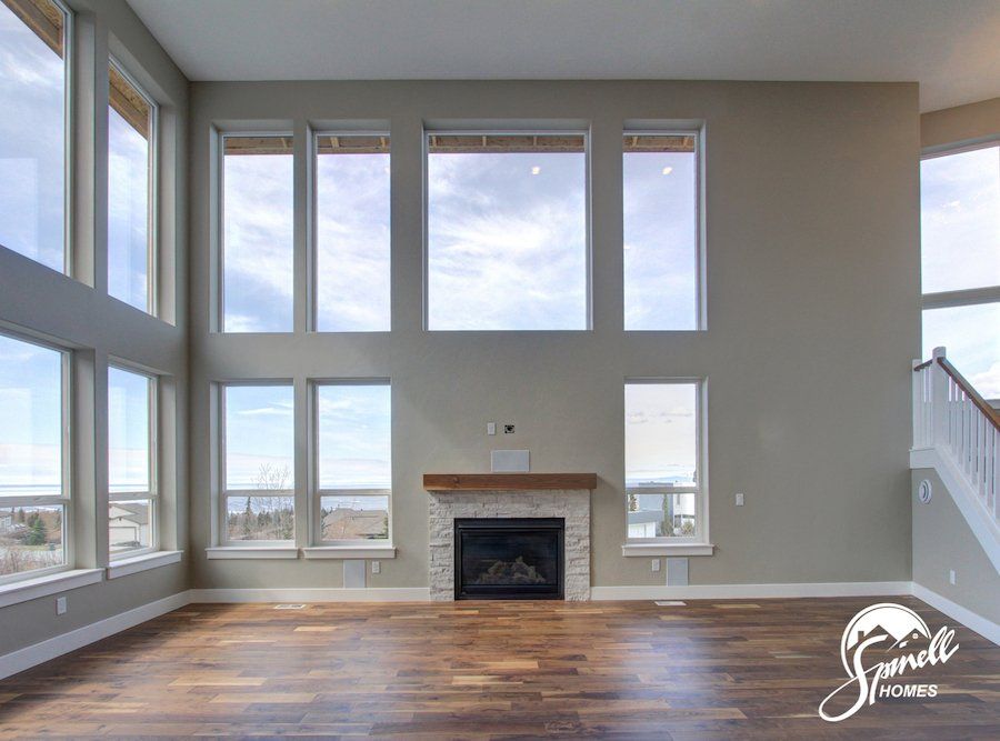 Spinell Homes | New Custom Homes | Anchorage Alaska | Fire Place | Chimney |  Mantle |