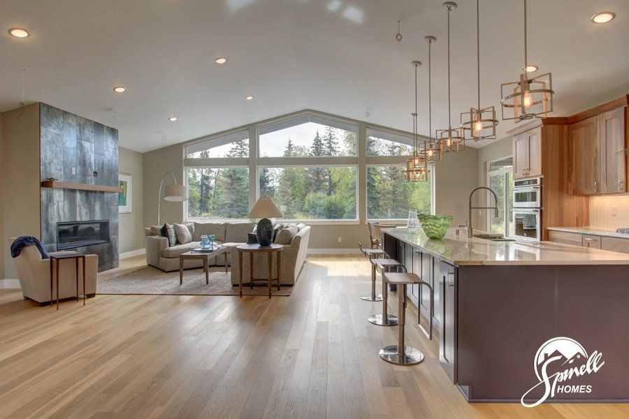 Spinell Homes | New Custom Homes | Anchorage Alaska | Living Area | Dinning Room | Dinning Combo |