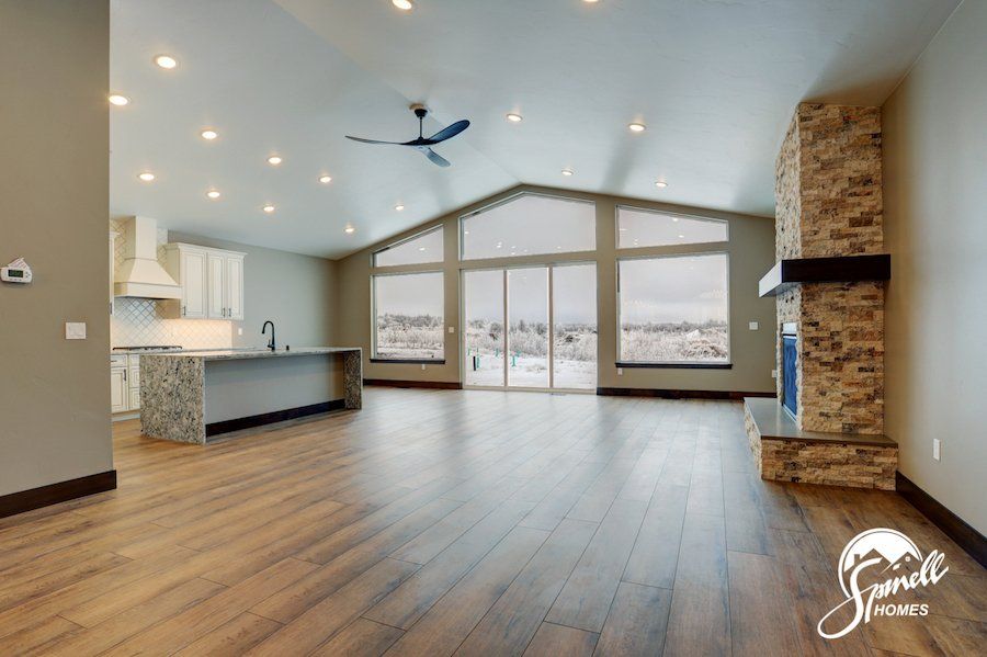 Spinell Homes | New Custom Homes | Anchorage Alaska | Living Area | Dinning Room | Dinning Combo |