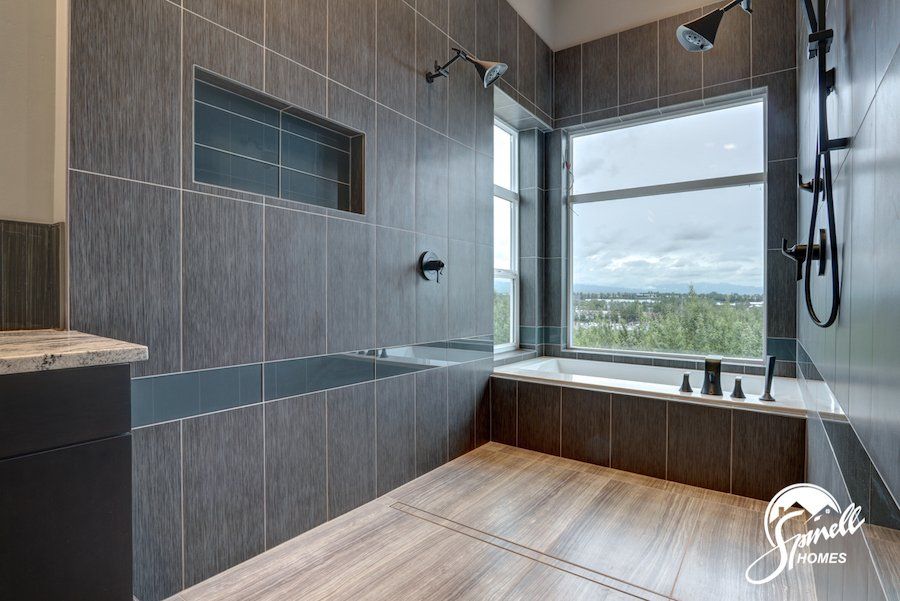 Spinell Homes | New Custom Homes | Anchorage Alaska | Master Bathroom |  Shower |