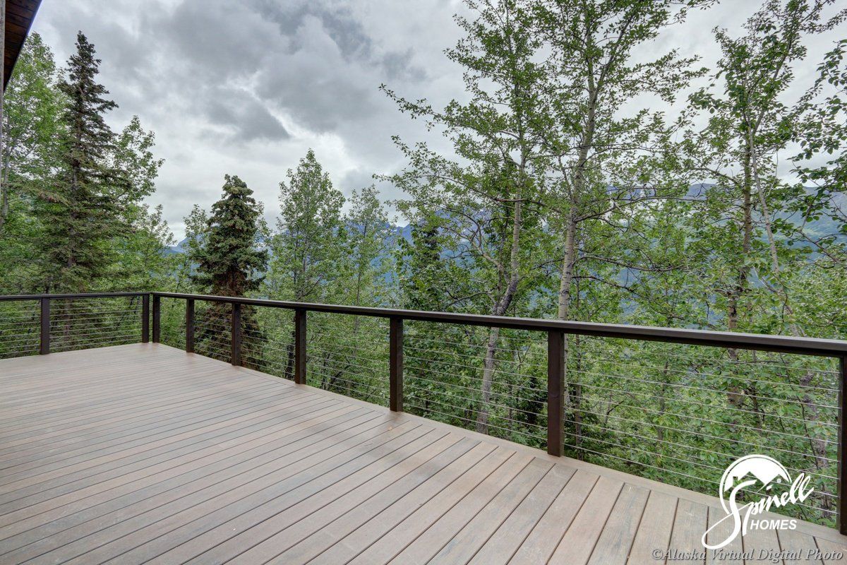 Spinell Homes | New Custom Homes | Anchorage Alaska | Outdoor Space | Backyard | Front Lawn | Wooden Deck | Patio