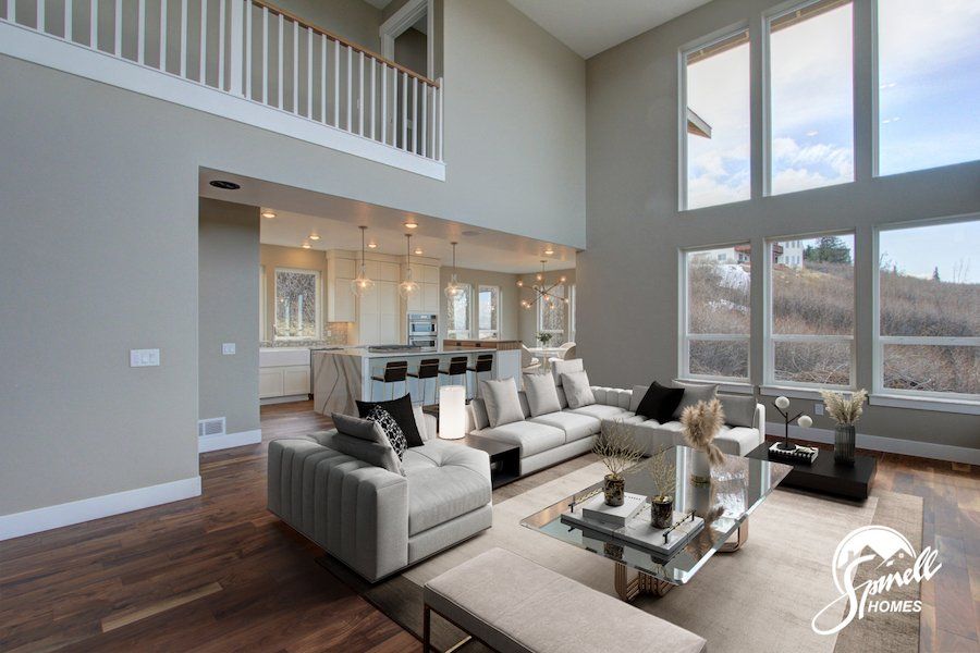 Spinell Homes | New Custom Homes | Anchorage Alaska | Living Area | Dinning Room | Dinning Combo |