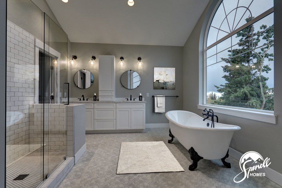 Spinell Homes | New Custom Homes | Anchorage Alaska | Master Bathroom |  Shower |