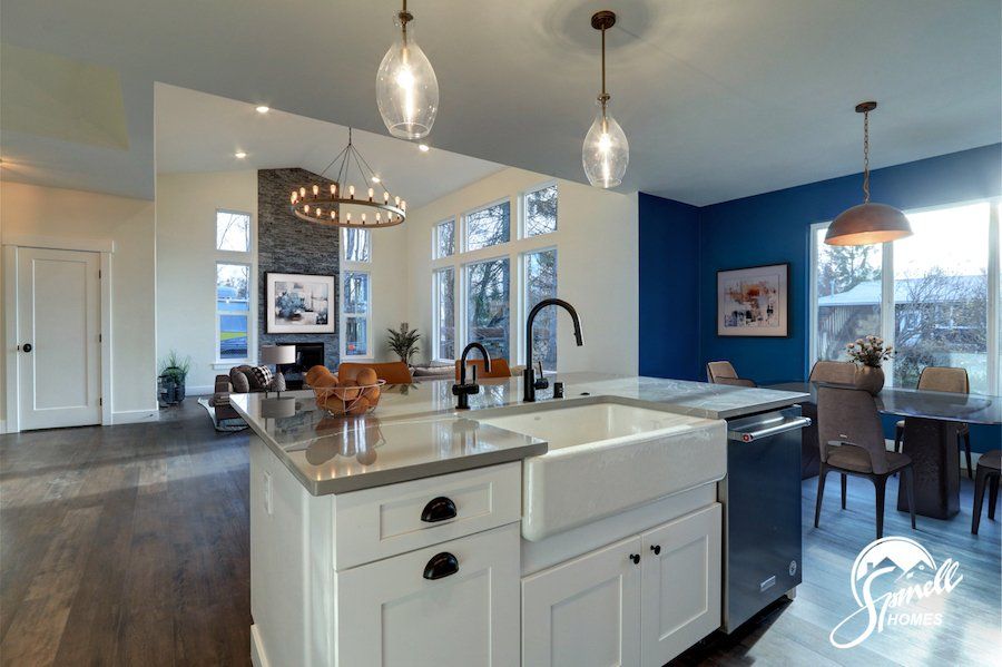 Spinell Homes | New Custom Homes | Anchorage Alaska | Living Area | Dinning Room | Dinning Combo |