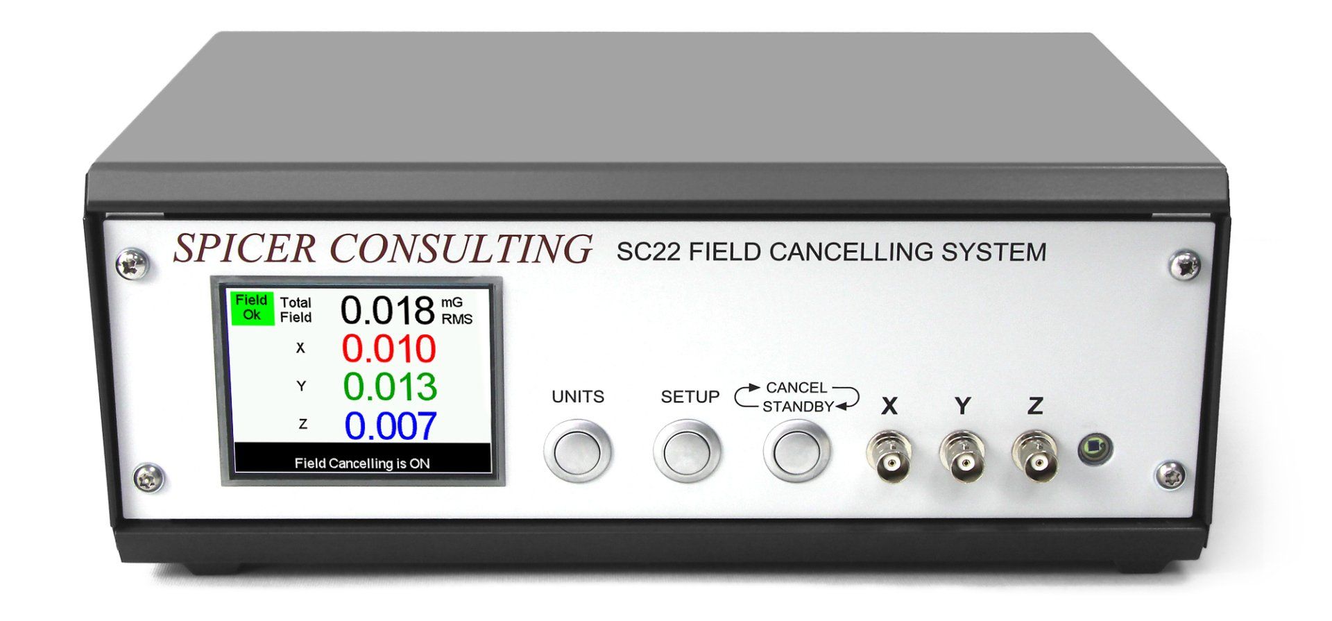 Magnetic field cancelling system to cancel AC fields