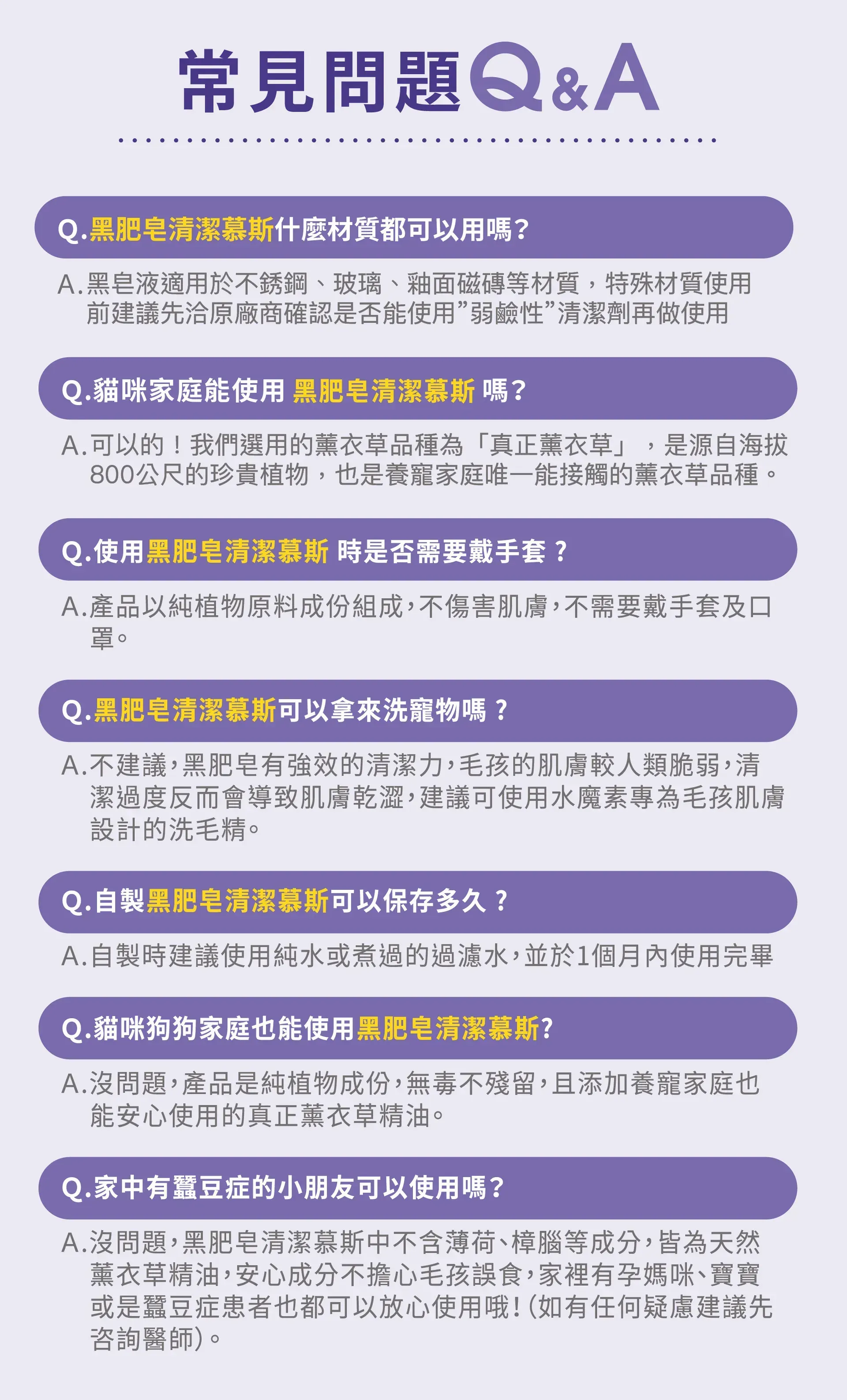 水魔素家事黑皂液常見Q&A