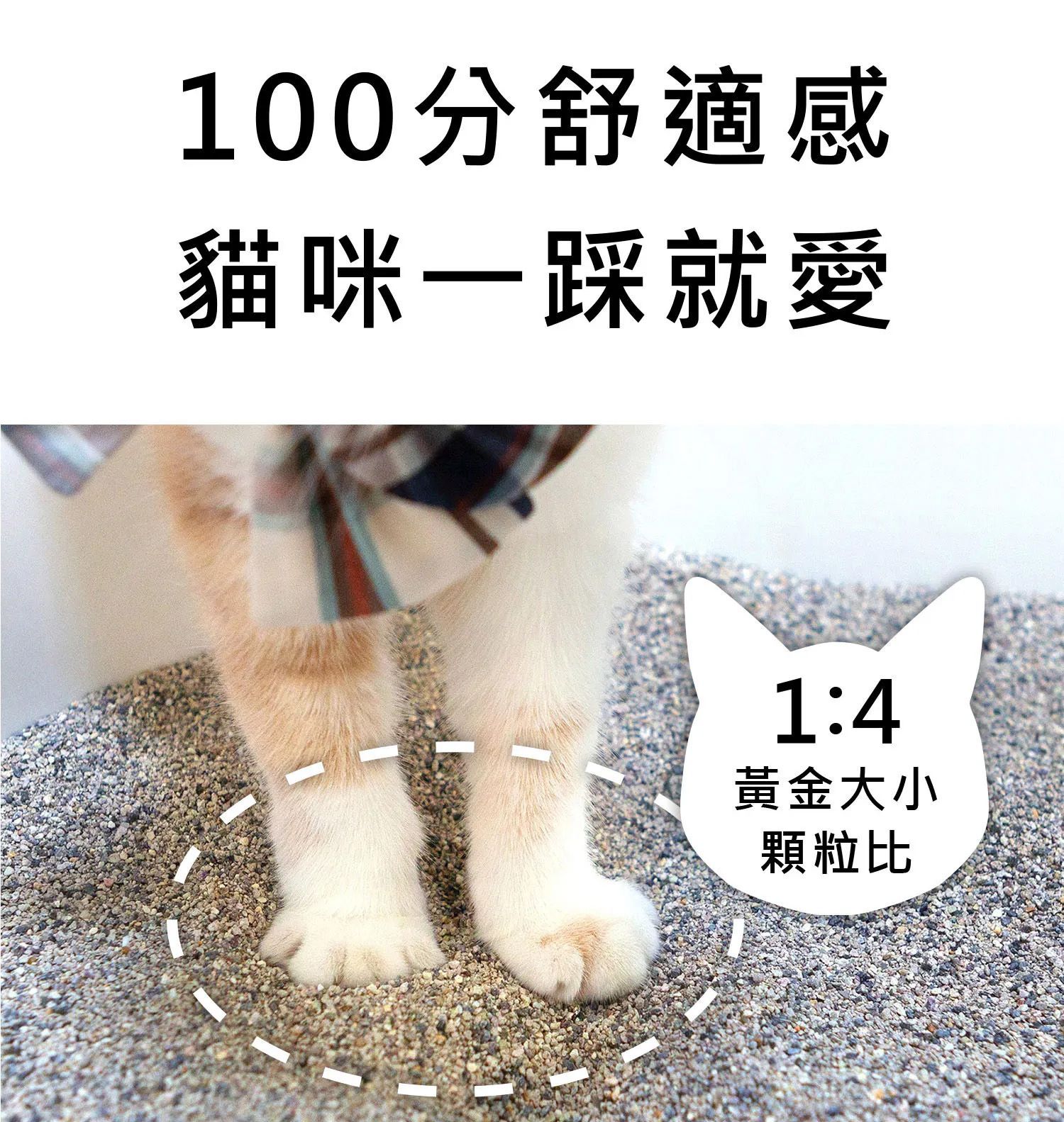 水魔素除臭無塵礦砂貓咪一踩就愛的舒適感