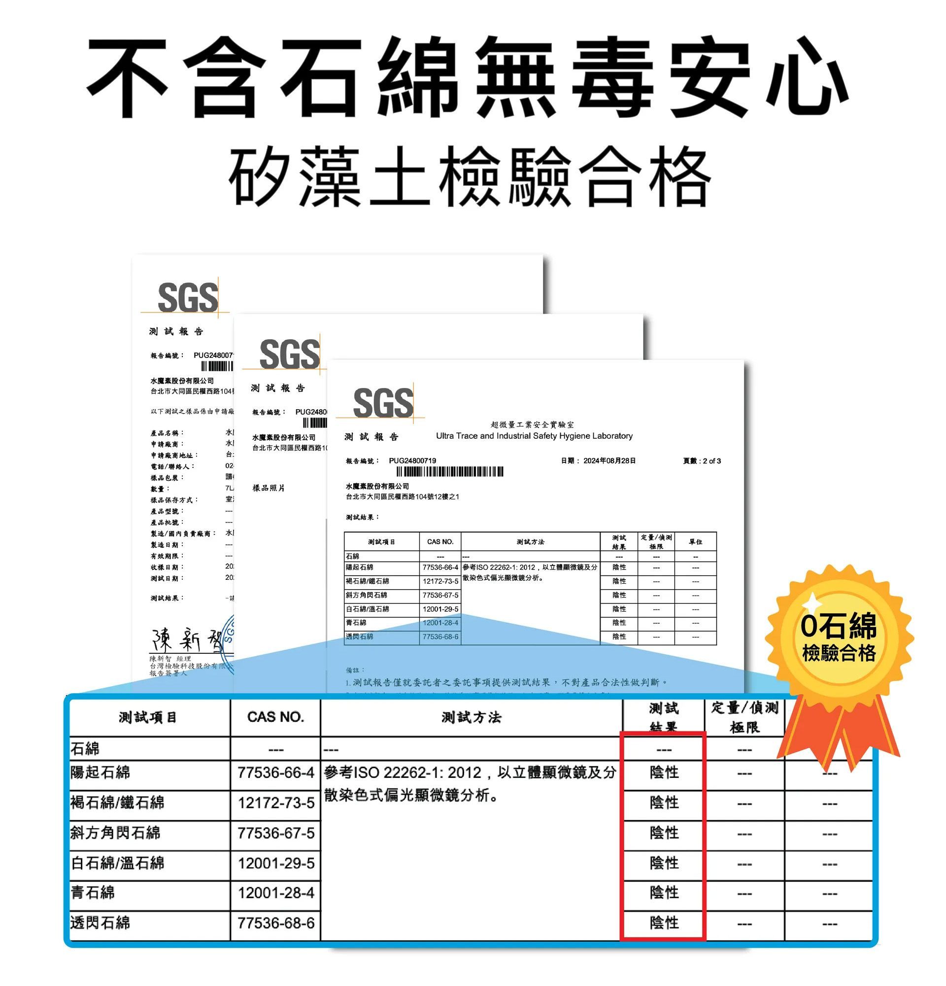 水魔素除臭無塵礦砂不含石綿無毒安心